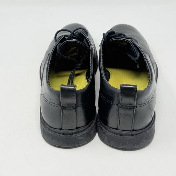 Amberjack The Original Shoes Mens 9 M Black Leather Derby Casual Office Lace Up